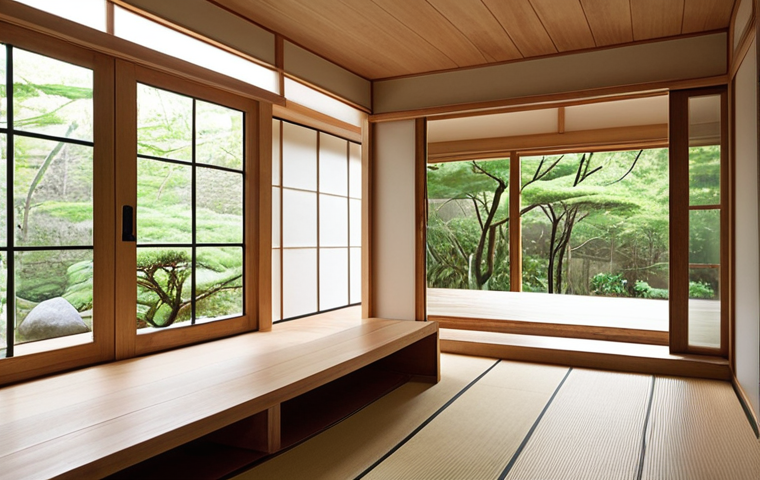 **
    A serene and sophisticated modern Japanese architectural interior, showcasing the concept of 'ma' (間) and 'yohaku' (余白) through minimalist design and deliberate spatial arrangement. Soft, diffused natural light filters through large, uncluttered windows, illuminating textured walls and natural wooden elements. The design emphasizes a deep connection with nature, with subtle integration of indoor greenery or a tranquil outdoor view, reflecting sustainable living and a quiet contemplative atmosphere.

2.  **Prompt for