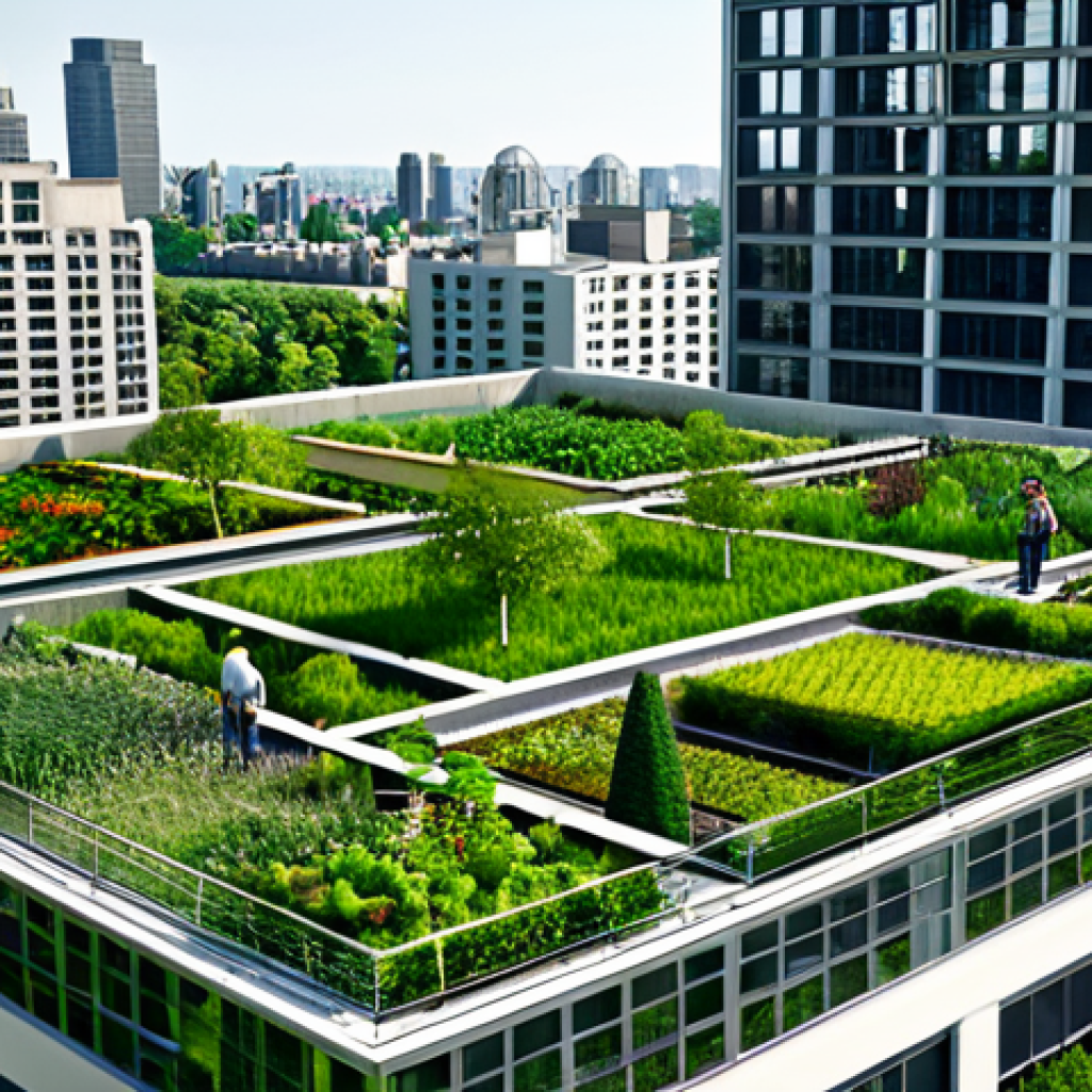 Sustainable Urban Oasis**

"A modern, fully clothed architect stands amidst a lush rooftop garden on a city building, showcasing urban greening initiatives, fully clothed, appropriate attire, safe for work, perfect anatomy, natural proportions, professional photography, high quality, family-friendly."

**