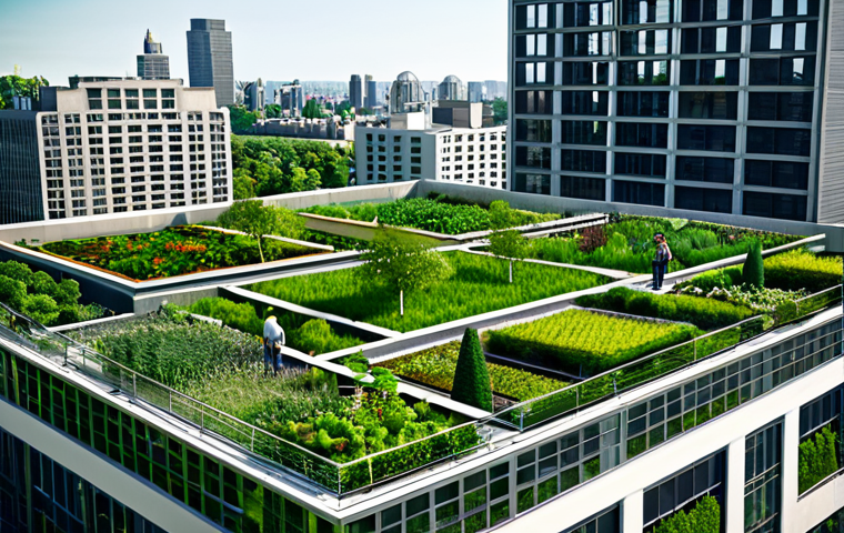 Sustainable Urban Oasis**

"A modern, fully clothed architect stands amidst a lush rooftop garden on a city building, showcasing urban greening initiatives, fully clothed, appropriate attire, safe for work, perfect anatomy, natural proportions, professional photography, high quality, family-friendly."

**