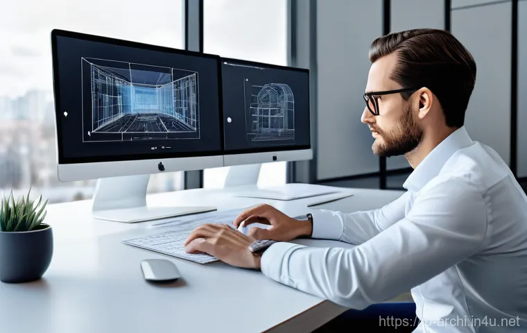 건축가가 자주 묻는 질문 정리 - **Prompt 2: Unearthing Potential in a New Landscape**
    An experienced architect, wearing practica...