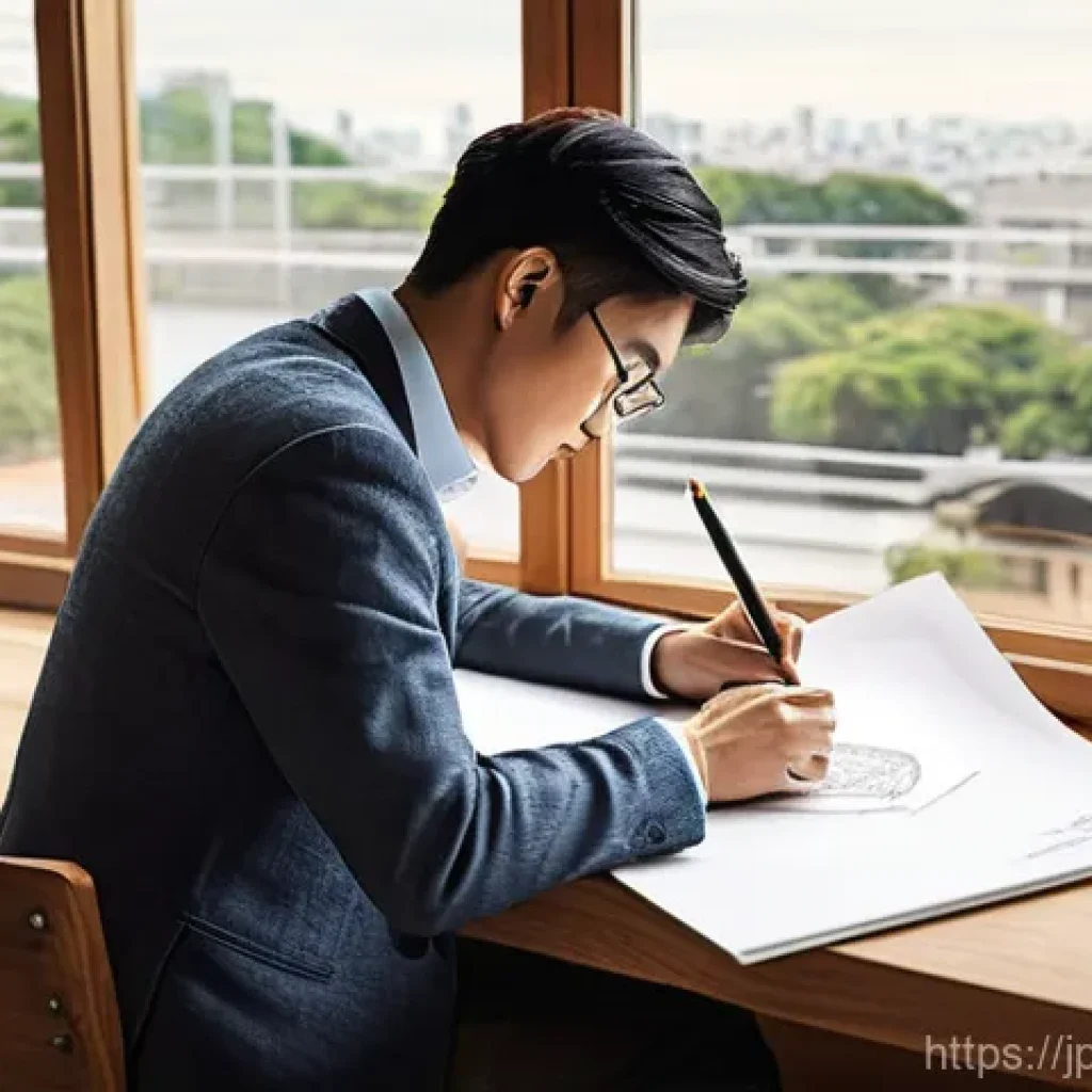 건축가가 사용하는 대표 프로그램들 - **Prompt 1: "Blending Hand-Drawn Warmth with Digital Precision"**
A thoughtful Japanese architec...