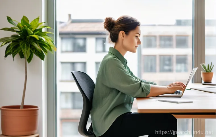 건축가로서의 직업 만족도 높이는 법 - **Prompt 1: Modern Architect's Flexible Workflow**
    A bright and airy image of a female architect...