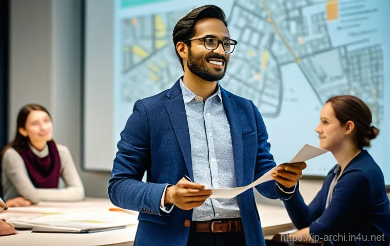 건축가로서의 직업 만족도 높이는 법 - **Prompt 2: AI-Enhanced Architectural Design Collaboration**
    A dynamic, futuristic image depicti...