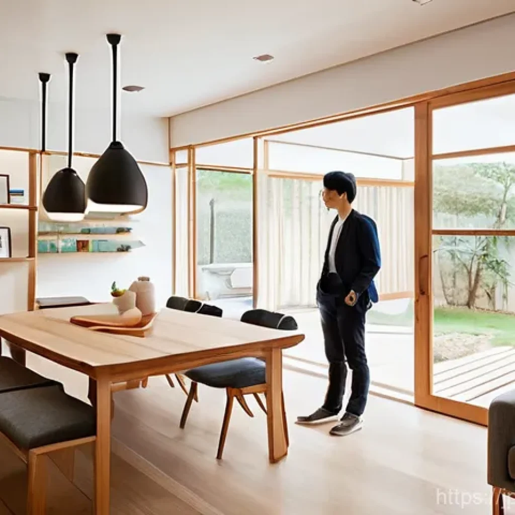 건축가의 전문성 평가 요소 - **Prompt 1: The Visionary Architect's Dialogue for an Evolving Home**
"A cozy, sunlit modern Jap...